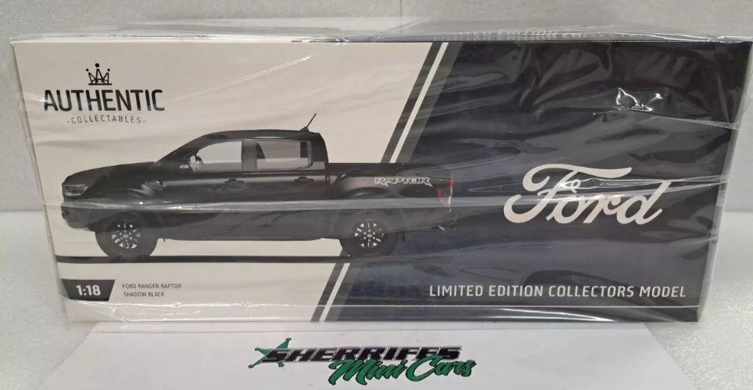 1:18 Ford Ranger Raptor Shadow Black | ACR18FRR21C