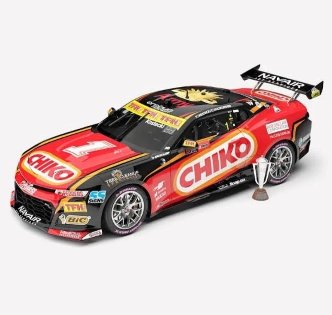 🏁🏆 1/18 Erebus Chiko #1  Kostecki / Hazelwood 2024 Bathurst Winner Camaro