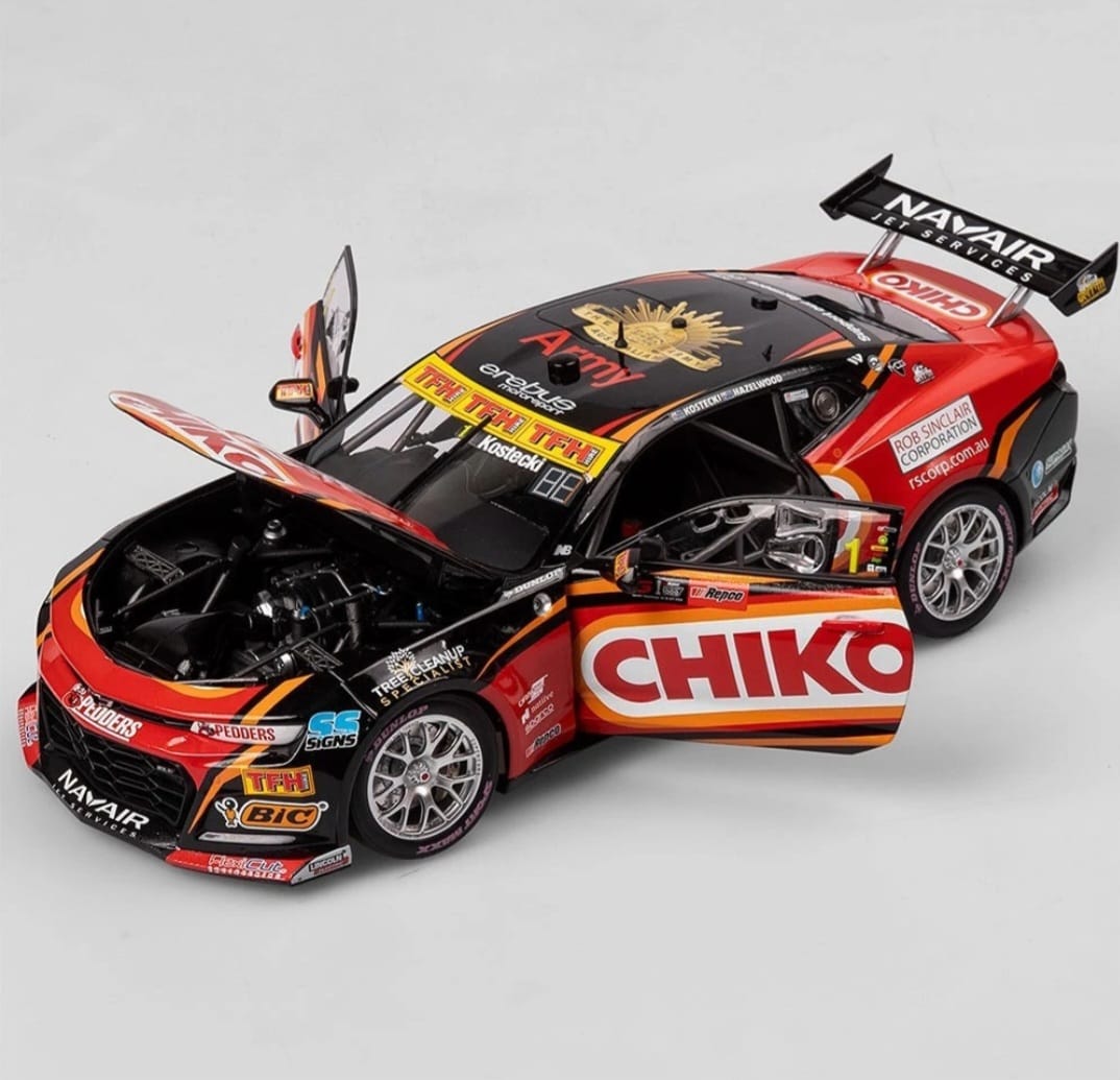🏁🏆 1/18 Erebus Chiko #1  Kostecki / Hazelwood 2024 Bathurst Winner Camaro