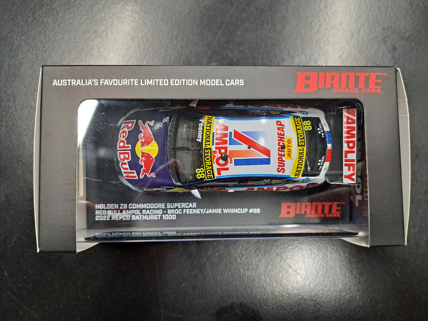 1/43 2022 BIANTE SUPERCARS ZB COMMODORE REDBULL FEENEY/WHINCUP BATHURST B43H22Q