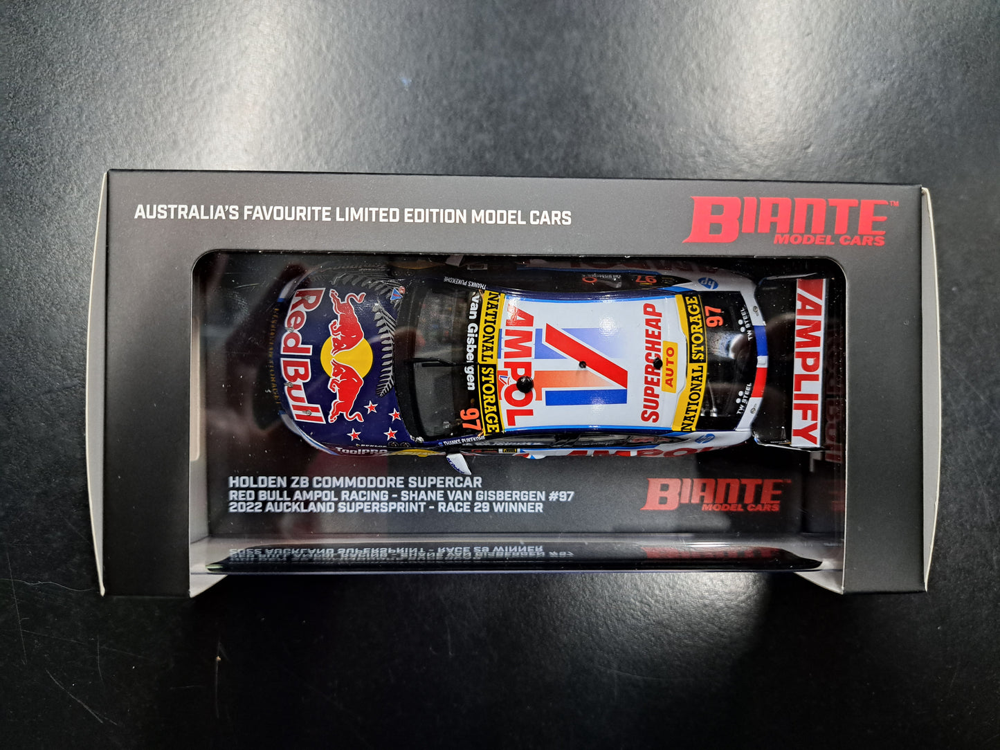 1/43 2022 Biante Holden ZB Commodore Red Bull Ampol Racing Van Gisbergen B43H22W