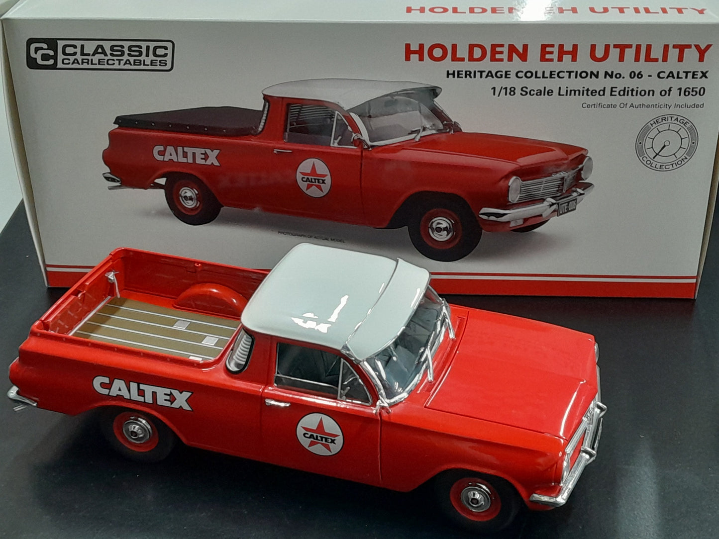 1/18 CALTEX HOLDEN EH UTE - RED