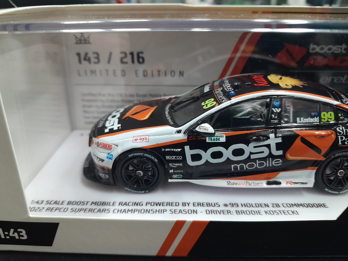 1/43 22 #99 KOSTECKI EREBUS ZB COMMODORE