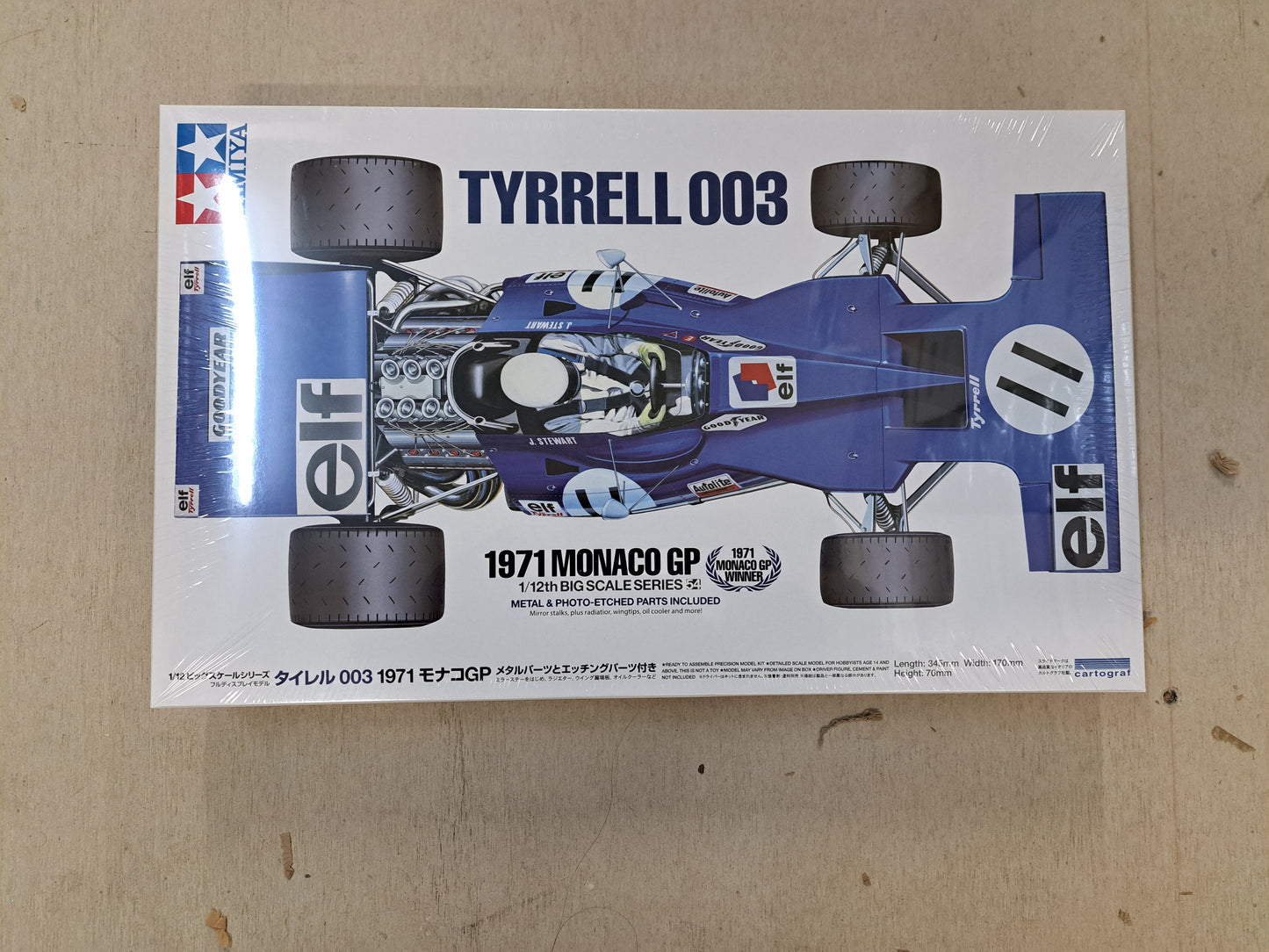 1/12 TYRRELL 003 1971 MONACO GP MODEL KIT