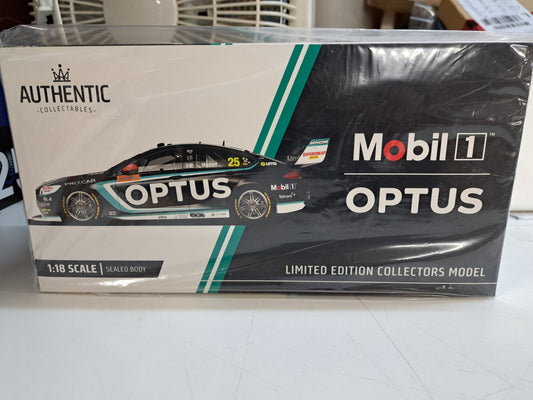 1/18 2022 MOBIL OPTUS RACING #25 ZB COMMODORE BEAUREPAIRS MELBOURNE 400 MOSTERT