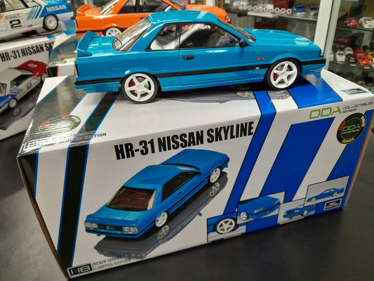 1/18 Street Nissan HR31 Skyline by DDA in BLUE