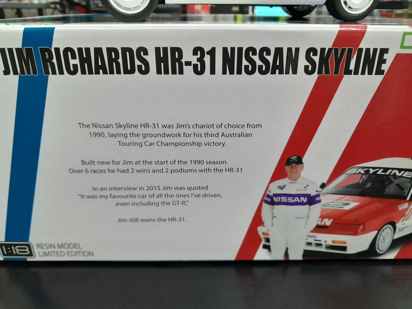 1/18 Jim Richards 1990 Nissan HR31 Skyline ATCC by DDA