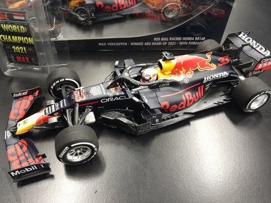 1/18 2021 Max Verstappen Red Bull Racing ABU DHABI Winner