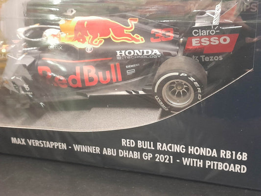 1/18 REDBULL RACING HONDA RB16B MAX VERSTAPPEN WINNER ABU DHABI 2021