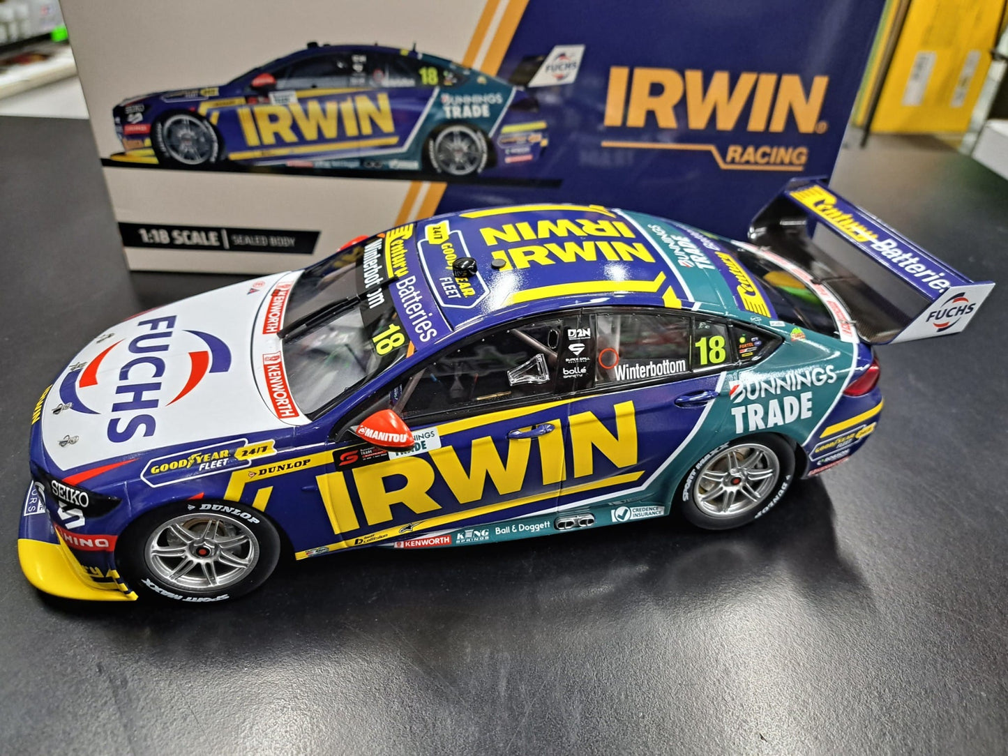 1/18 2022 IRWIN RACING #18 WINTERBOTTOM COMMODORE