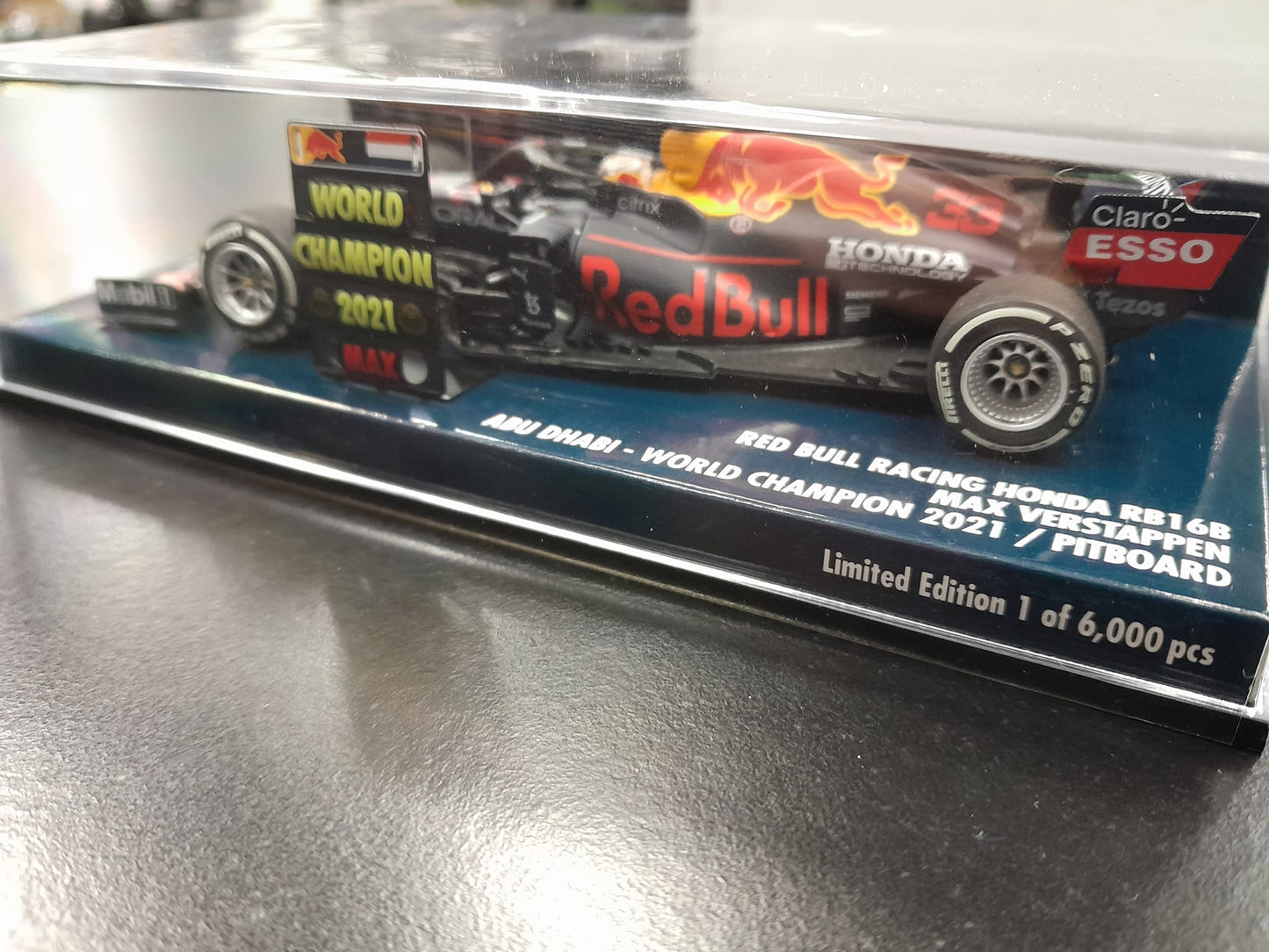 1/43 Verstappen Abu Dhabi 2021 RedBull Honda RB16B World Champion