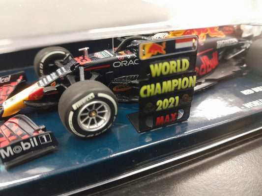 1/43 Verstappen Abu Dhabi 2021 RedBull Honda RB16B World Champion