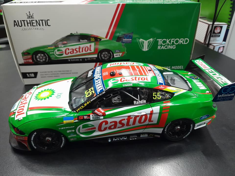 1/18 2022 #55 Randle Castrol Mustang Repco Supercars Championship Season